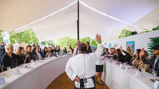 Celebrity cruises dinning club at taste of london with Cornelius Gallagher