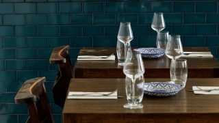 Dining tables at Sparrow restaurant Lewisham