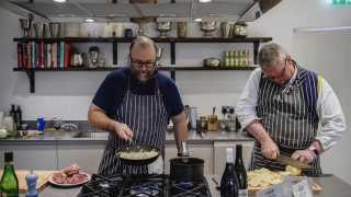 Richard H. Turner and Fergus Henderson, one half of the duo behind St John, cook up a storm in the Foodism test kitchen