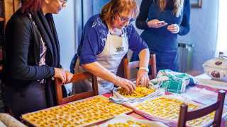 Vicky Smith gets a lesson in traditional Italian pasta making from Silvana Dall'Argine