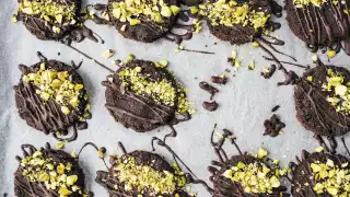 Make Izy Hossack's double chocolate cookies; photograph by Izy Hossack