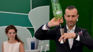 World-class Italian bartender Dennis Zoppi contructs Lavazza coffee-inspired cocktails at Wimbledon 2017