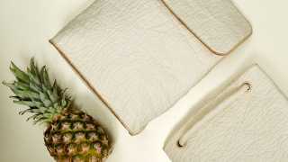 Ananas Anam's bags are made out of pinapple leaves and are designed and made by Smith Matthias