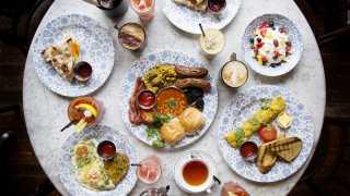 Dishoom's Indian breakfast spread