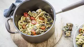 Anolon Advance+ Umber saucepans