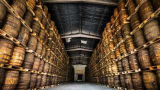 Inside one of Ron Abuelo's bodegas where the rum rests in barrels until it's matured