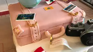A travel-themed birthday cake from Sweet Elements