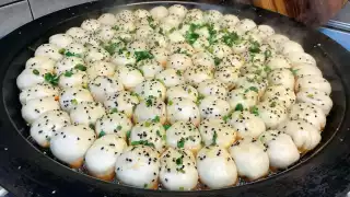 Shenjianbao at Dumpling Shack in Spitalfields