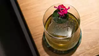 Fig leaf cocktail from Scout in Shoreditch