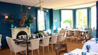 The dinning room at Verzon House in Ledbury, Herefordshire