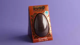 The Solid Chocolate Company caramel milk chocolate solid egg