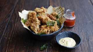 Fried chicken with smoked miso mayo