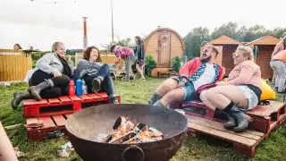 People kicking back at Standon Calling