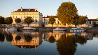 The picturesque Courvoisier house in Jarnac