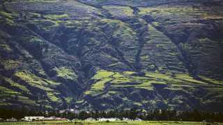 The mountainous Andean region