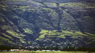 The mountainous Andean region