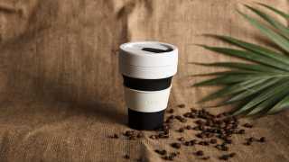STOJO collapsible cup in black