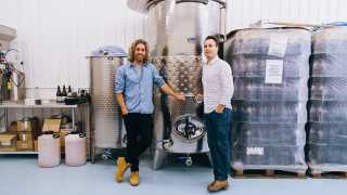 Warwick Smith and winemaker Josh Hammond, owners of Rengade London Wine