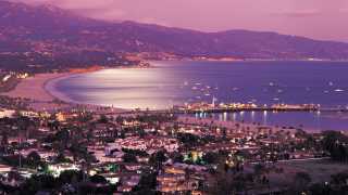 The small coastal city of Santa Barbara 'The American Riviera'
