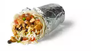 Vegan Boost burrito at Chipotle