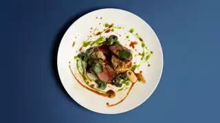 Adam Handling's Pork, kimchi and cauliflower