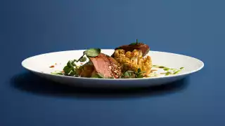 Adam Handling's Pork, kimchi and cauliflower