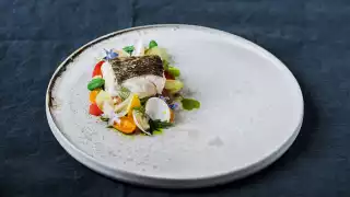 Simon Hulstone's Norwegian cod with clams