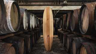 Glenmorangie's Beyond the Cask surfboard, creation in collaboration with Grain Surfboards
