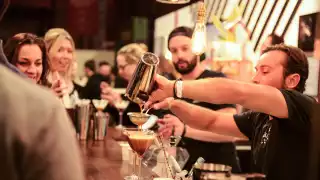 A bartender at London Cocktail Week