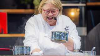 Rosemary Shrager cooking at Eat & Drink Festival