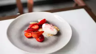 Strawberry, tomato and rosemary at Stem