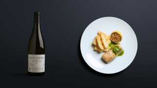 Berry Bros. & Rudd Sancerre 2017 with 'fish and chips'
