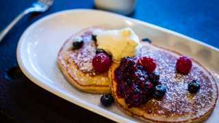 Pancakes at Riding House Cafe