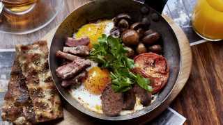 A selection of breakfast dishes at Arabica in London Bridge