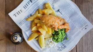 Fish and chips from The Blue Anchor