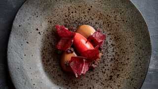 Beetroot, chocolate and blackberry