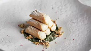 Mishti doi cannoli, sweet amaranth