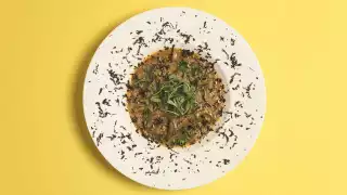 Truffle mushroom khichuri from Kutir