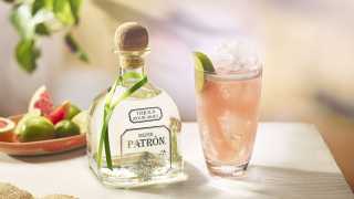 The paloma cocktail, made with Patrón Silver tequila