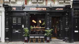 The exterior at Coqfighter in Soho