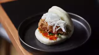 A bao bun from Coqfighter in Soho