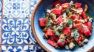 Make Ben Tish’s watermelon and salty blue cheese salad; photography by Kris Kirkham