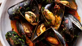 Nduja mussels at 10 Heddon Street in Mayfair