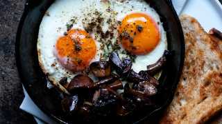 Fried eggs at Levan in Peckham