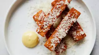 Comte fries at Levan in Peckham