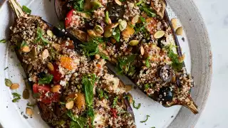 The Detox Kitchen Stuffed Aubergine