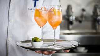 Spritz and olives at Bar Termini
