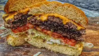 Burger Boy's black pudding burger