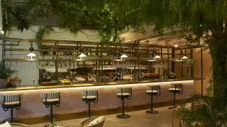 The interior bar and seating area at Wild by Tart