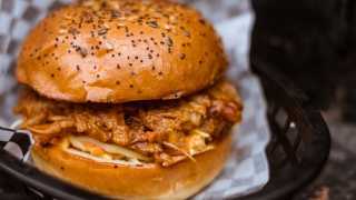 best places to eat vegan food in london, The Jerk burger at Mooshies
